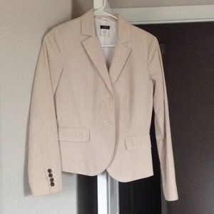 Tan Seersucker J.Crew Blazer - Size 4